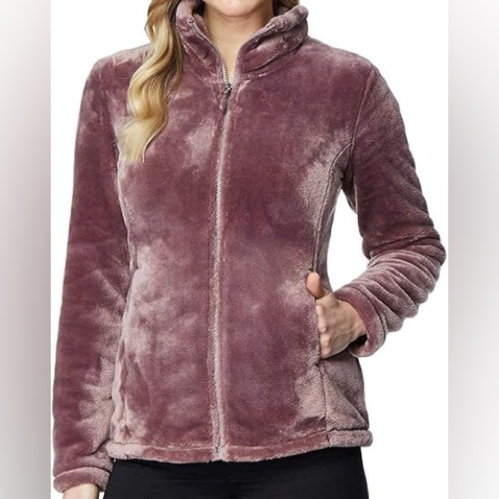 32 Degrees Women's Teddy Jacket in Dusty Rose
